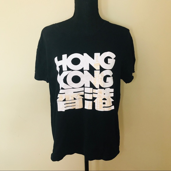 Black Hong Kong Graphic Tee Size XXL - Picture 8 of 8
